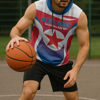 Custom North Korea Football 2026 Sleeveless Hoodie Come On Eastern Azaleas