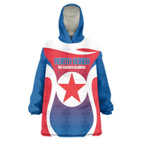 Custom North Korea Football 2026 Wearable Blanket Hoodie Come On Eastern Azaleas