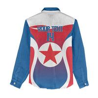 Custom North Korea Football 2026 Women Casual Shirt Come On Eastern Azaleas