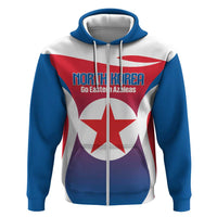 Custom North Korea Football 2026 Zip Hoodie Come On Eastern Azaleas