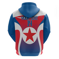 Custom North Korea Football 2026 Zip Hoodie Come On Eastern Azaleas