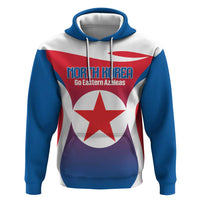 Custom North Korea Football 2026 Zip Hoodie Come On Eastern Azaleas