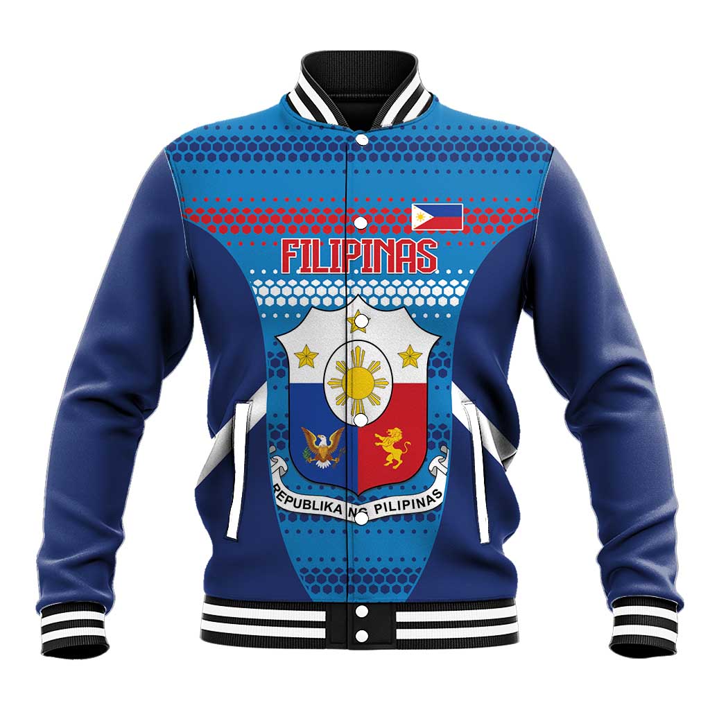 Custom Philippines Football 2026 Baseball Jacket Come On Filipinas