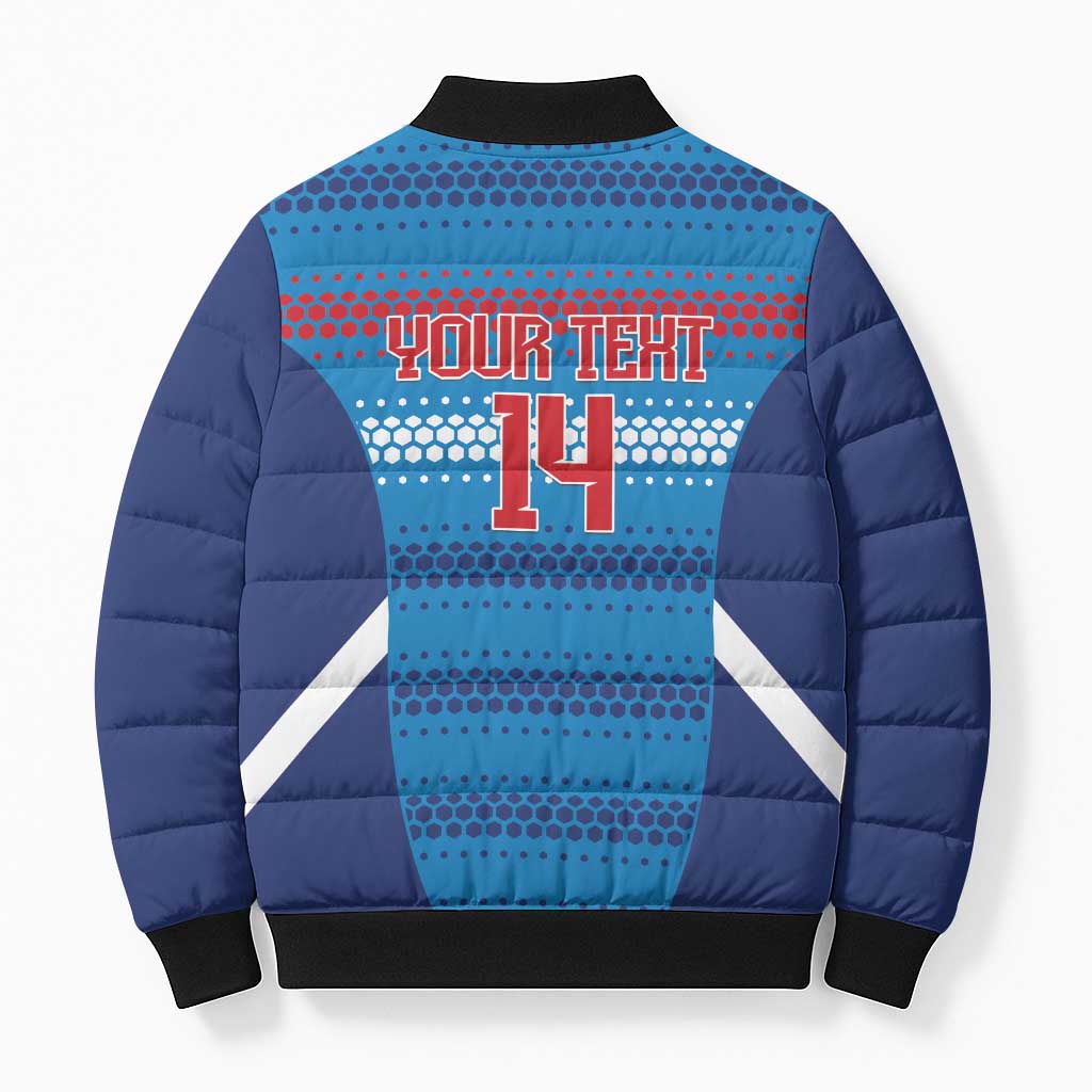 Custom Philippines Football 2026 Bomber Puffer Jacket Come On Filipinas