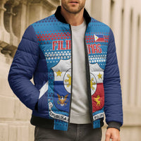 Custom Philippines Football 2026 Bomber Puffer Jacket Come On Filipinas