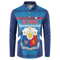 Custom Philippines Football 2026 Button Sweatshirt Come On Filipinas