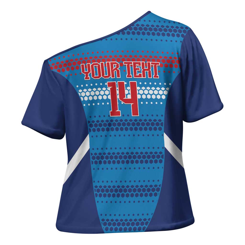 Custom Philippines Football 2026 Cross Shoulder Shirt Come On Filipinas