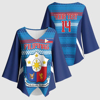 Custom Philippines Football 2026 Kimono Sleeve Blouse Come On Filipinas