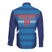 Custom Philippines Football 2026 Long Sleeve Button Shirt Come On Filipinas