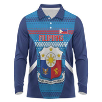 Custom Philippines Football 2026 Long Sleeve Polo Shirt Come On Filipinas