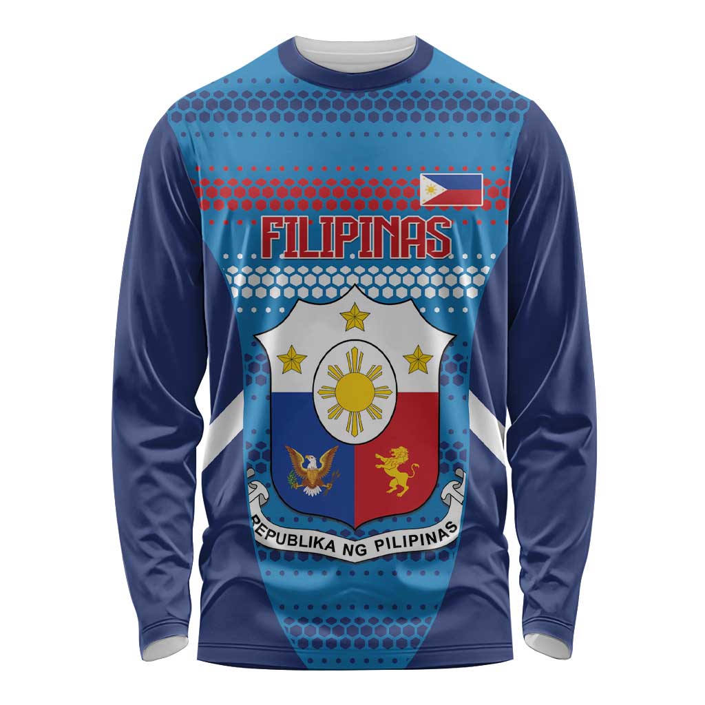 Custom Philippines Football 2026 Long Sleeve Shirt Come On Filipinas