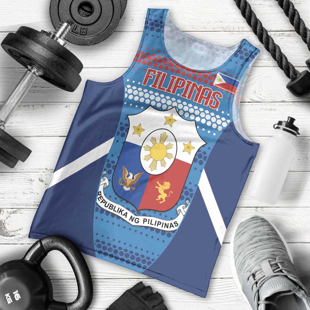 Custom Philippines Football 2026 Men Tank Top Come On Filipinas