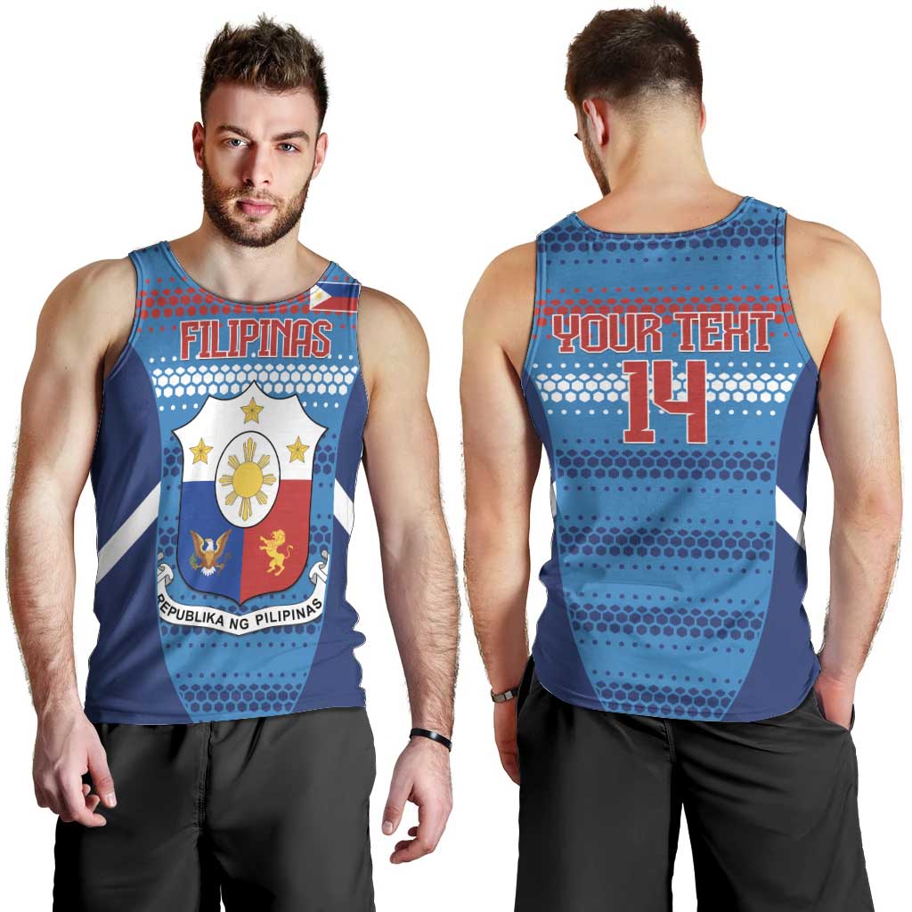Custom Philippines Football 2026 Men Tank Top Come On Filipinas