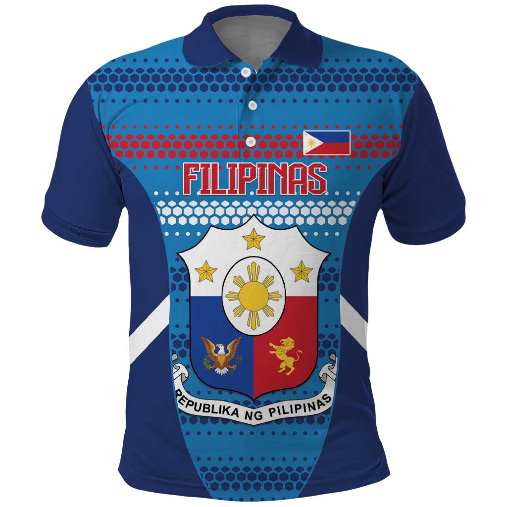 Custom Philippines Football 2026 Polo Shirt Come On Filipinas