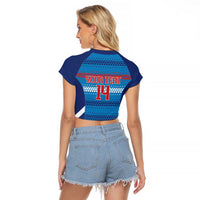 Custom Philippines Football 2026 Raglan Cropped T Shirt Come On Filipinas