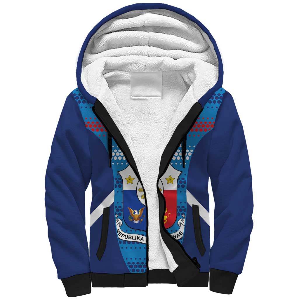 Custom Philippines Football 2026 Sherpa Hoodie Come On Filipinas
