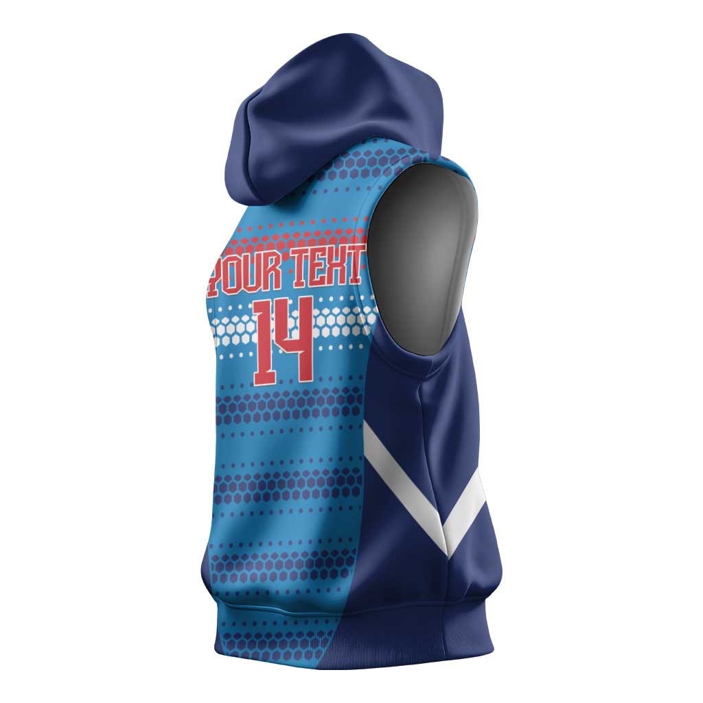 Custom Philippines Football 2026 Sleeveless Hoodie Come On Filipinas