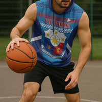 Custom Philippines Football 2026 Sleeveless Hoodie Come On Filipinas