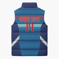 Custom Philippines Football 2026 Sleeveless Puffer Jacket Come On Filipinas