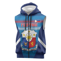 Custom Philippines Football 2026 Sleeveless Zip Hoodie Come On Filipinas