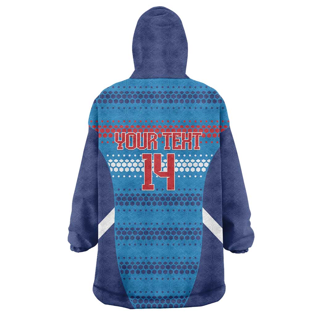 Custom Philippines Football 2026 Wearable Blanket Hoodie Come On Filipinas