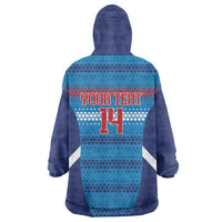 Custom Philippines Football 2026 Wearable Blanket Hoodie Come On Filipinas