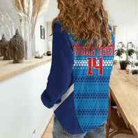 Custom Philippines Football 2026 Women Casual Shirt Come On Filipinas