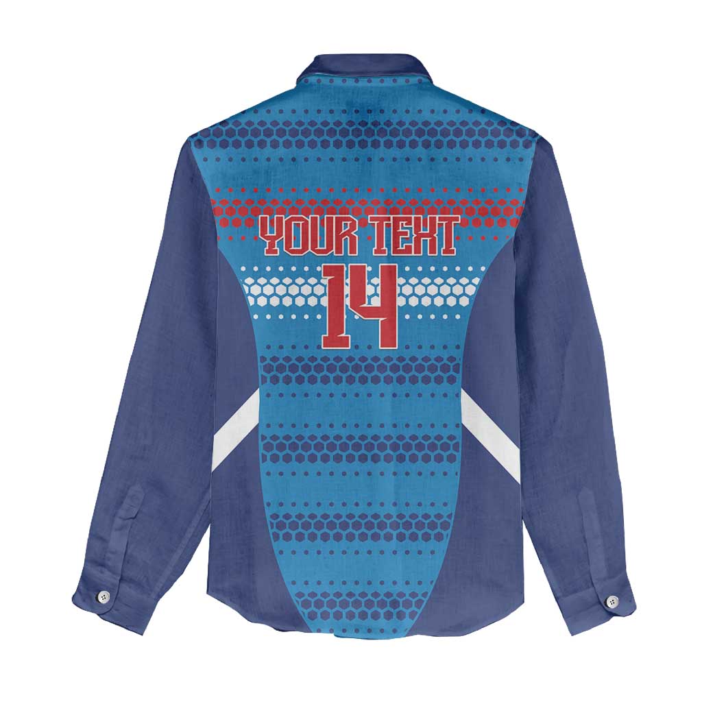 Custom Philippines Football 2026 Women Casual Shirt Come On Filipinas