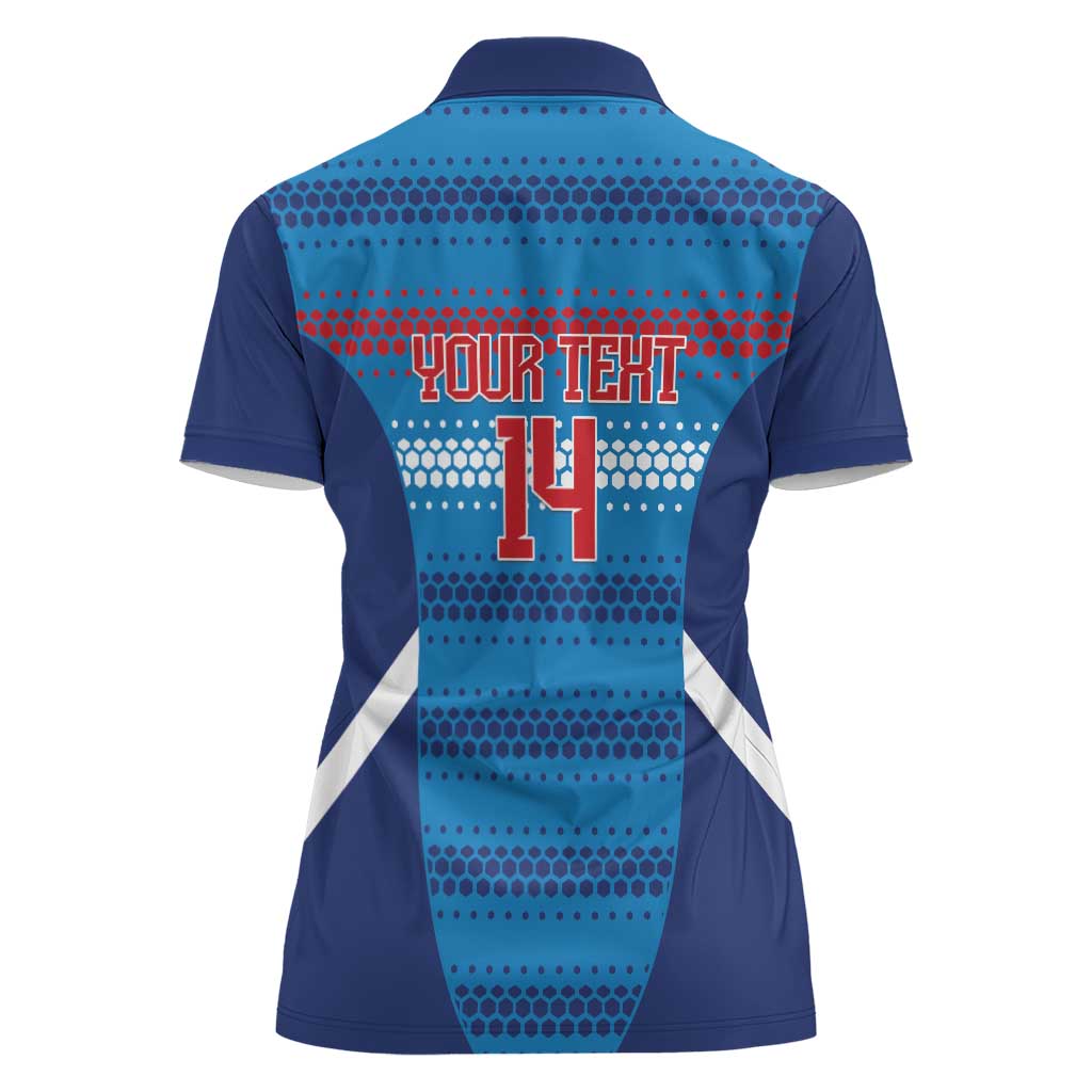 Custom Philippines Football 2026 Women Polo Shirt Come On Filipinas