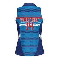 Custom Philippines Football 2026 Women Sleeveless Polo Shirt Come On Filipinas
