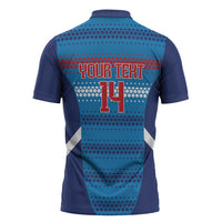 Custom Philippines Football 2026 Zipper Polo Shirt Come On Filipinas