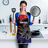 Personalised Philippines Sun Tattoo Apron Feathers Filipinas Grunge Style Black