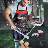 Personalised Philippines Sun Tattoo Apron Feathers Filipinas Grunge Style Black