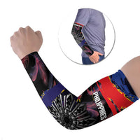 Personalised Philippines Sun Tattoo Arm Sleeves Feathers Filipinas Grunge Style Black