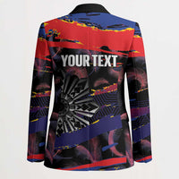Personalised Philippines Sun Tattoo Blazer Feathers Filipinas Grunge Style Black