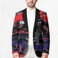 Personalised Philippines Sun Tattoo Blazer Feathers Filipinas Grunge Style Black