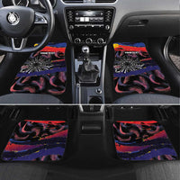 Personalised Philippines Sun Tattoo Car Mats Feathers Filipinas Grunge Style Black