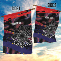 Personalised Philippines Sun Tattoo Garden Flag Feathers Filipinas Grunge Style Black