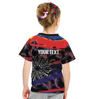 Personalised Philippines Sun Tattoo Kid T Shirt Feathers Filipinas Grunge Style Black