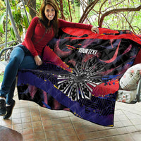 Personalised Philippines Sun Tattoo Quilt Feathers Filipinas Grunge Style Black