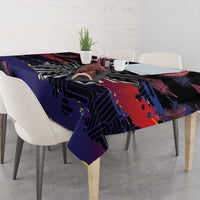 Personalised Philippines Sun Tattoo Tablecloth Feathers Filipinas Grunge Style Black