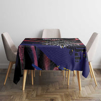 Personalised Philippines Sun Tattoo Tablecloth Feathers Filipinas Grunge Style Black