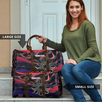 Personalised Philippines Sun Tattoo Travel Bag Feathers Filipinas Grunge Style Black