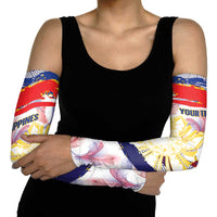 Personalised Philippines Sun Tattoo Arm Sleeves Feathers Filipinas Grunge Style White