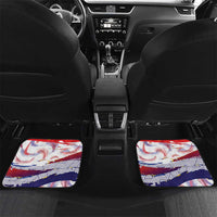 Personalised Philippines Sun Tattoo Car Mats Feathers Filipinas Grunge Style White