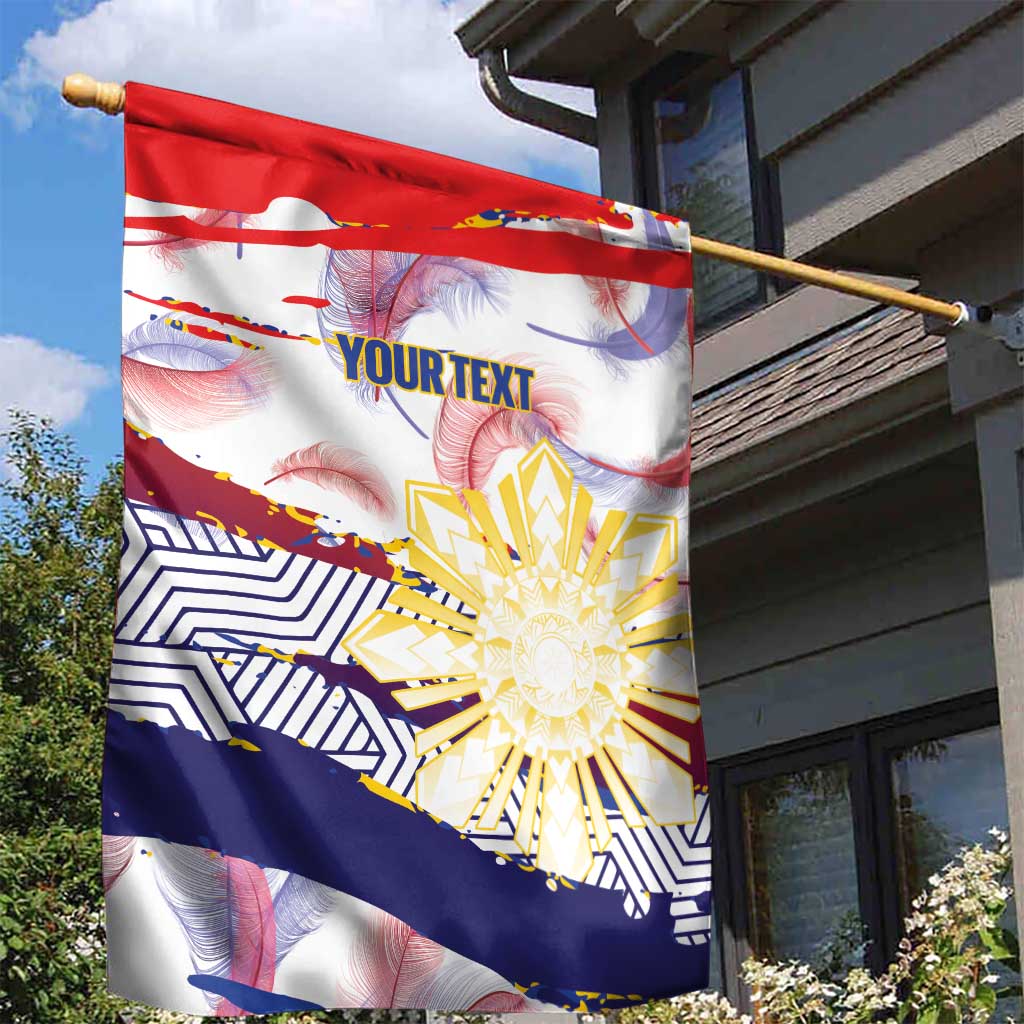 Personalised Philippines Sun Tattoo Garden Flag Feathers Filipinas Grunge Style White