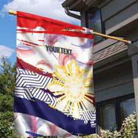 Personalised Philippines Sun Tattoo Garden Flag Feathers Filipinas Grunge Style White