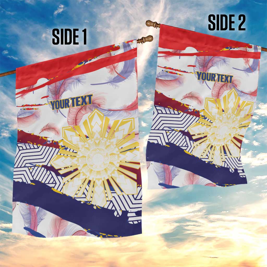 Personalised Philippines Sun Tattoo Garden Flag Feathers Filipinas Grunge Style White