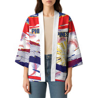 Personalised Philippines Sun Tattoo Kimono Feathers Filipinas Grunge Style White