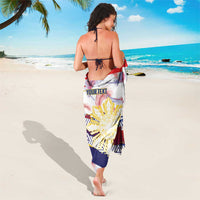 Personalised Philippines Sun Tattoo Sarong Feathers Filipinas Grunge Style White